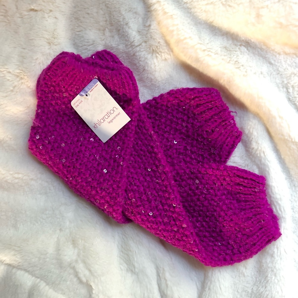 80’s Sequin Leg-warmers Hot Pink